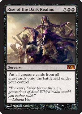 Rise of the Dark Realms (Magic 2014 Core Set) Light Play Foil