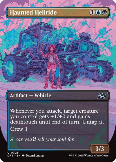 Haunted Hellride (Borderless) (Aetherdrift) Near Mint Foil