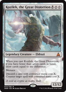 Kozilek, the Great Distortion (Oath of the Gatewatch) Light Play