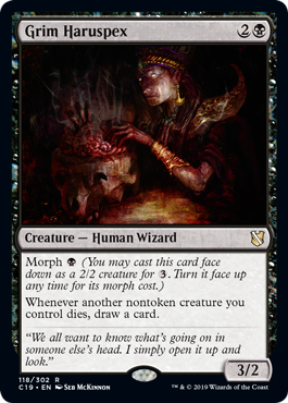 Grim Haruspex (Commander 2019) Light Play