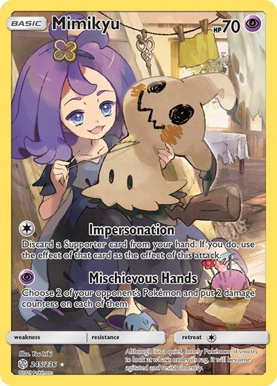 Mimikyu (Secret) (SM - Cosmic Eclipse) Light Play Holofoil