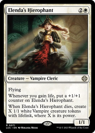 Elenda's Hierophant (Commander: The Lost Caverns of Ixalan) Light Play