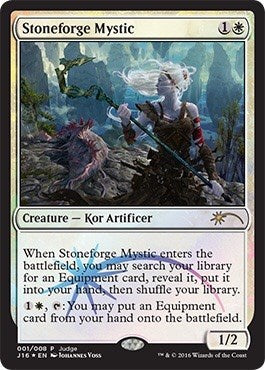 Stoneforge Mystic (Promos: Judge) Light Play Foil