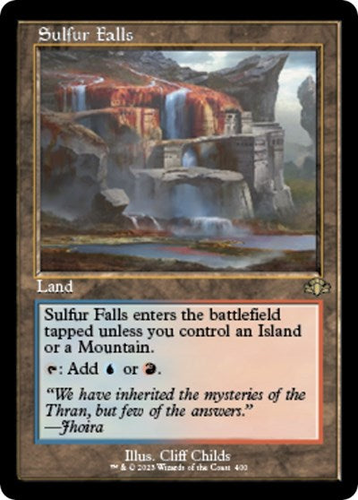 Sulfur Falls (Retro Frame) (Dominaria Remastered) Light Play Foil