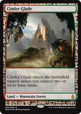 Cinder Glade (Zendikar Expeditions) Light Play Foil