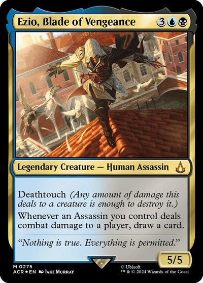 Ezio, Blade of Vengeance (Universes Beyond: Assassin's Creed) Light Play Foil