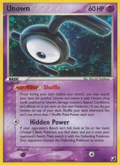 Unown (E) (Unseen Forces) Light Play Holofoil