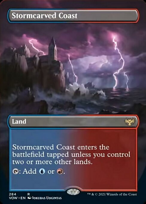 Stormcarved Coast (Borderless) (Innistrad: Crimson Vow) Light Play