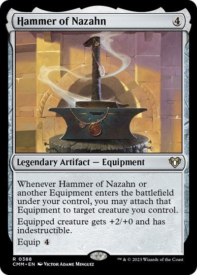 Hammer of Nazahn (Commander Masters) Light Play