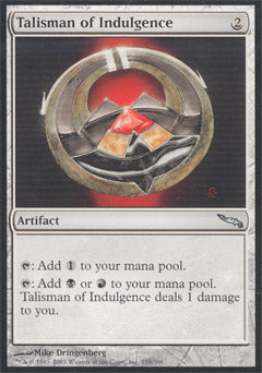 Talisman of Indulgence (Mirrodin) Light Play Foil