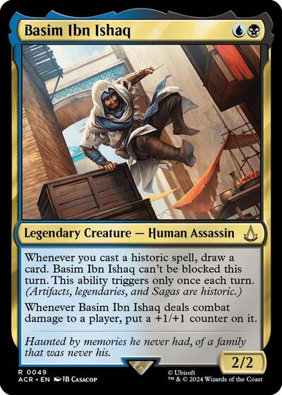 Basim Ibn Ishaq (Universes Beyond: Assassin's Creed) Light Play Foil