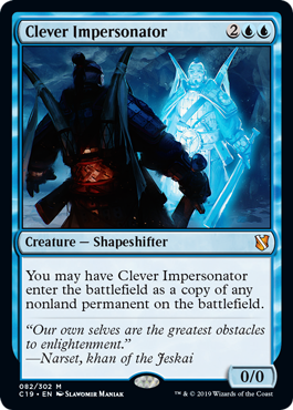 Clever Impersonator (Commander 2019) Light Play