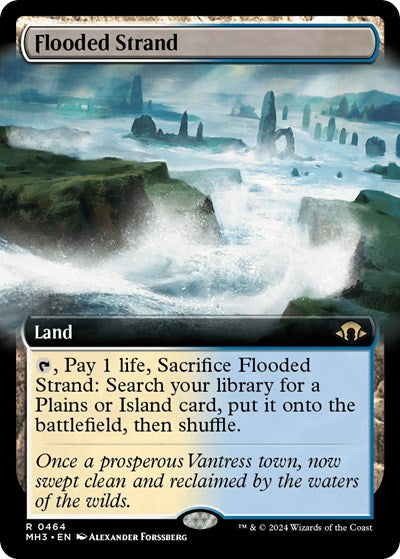 Flooded Strand (Extended Art) (Modern Horizons 3) Light Play