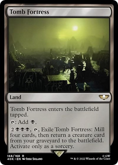 Tomb Fortress (Surge Foil) (Universes Beyond: Warhammer 40K) Light Play Foil