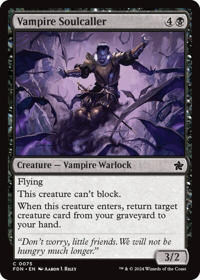 Vampire Soulcaller (Foundations) Light Play