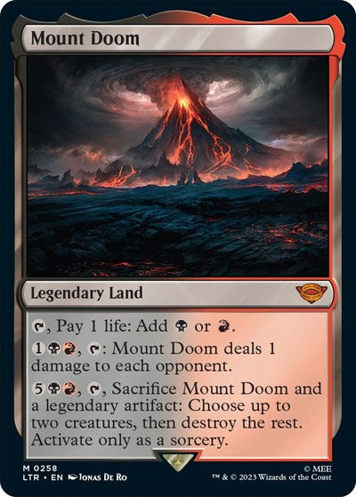 Mount Doom (Universes Beyond: The Lord of the Rings: Tales of Middle-earth) Light Play