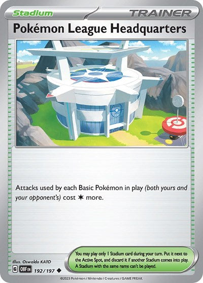 Pokemon League Headquarters (Scarlet and  Violet: Obsidian Flames) Light Play