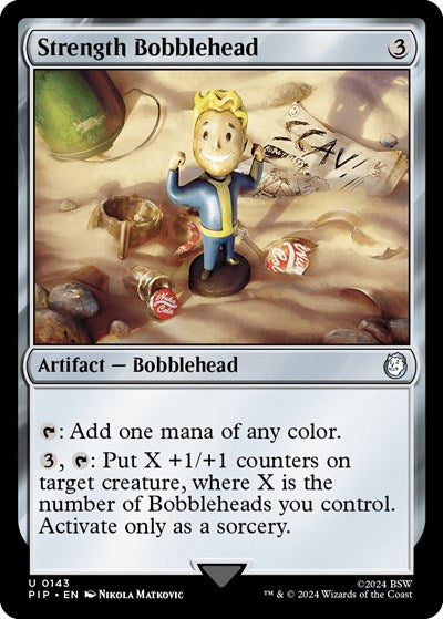 Strength Bobblehead (Universes Beyond: Fallout) Light Play Foil