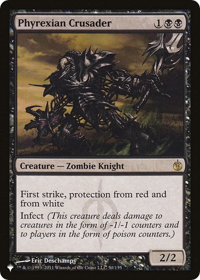 Phyrexian Crusader (The List) Light Play