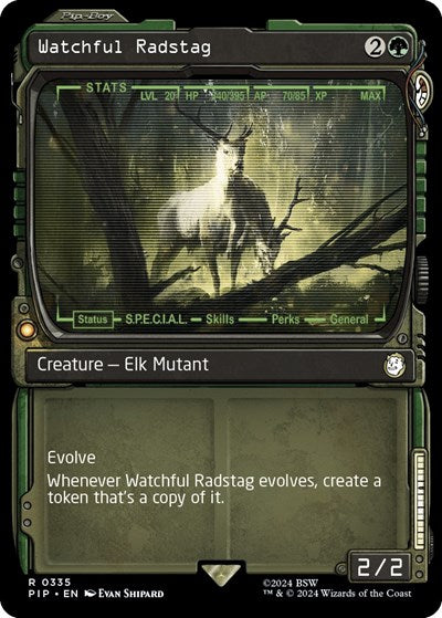 Watchful Radstag (Showcase) (Universes Beyond: Fallout) Light Play