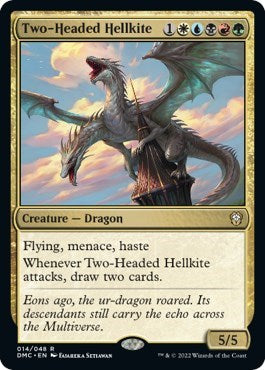 Two-Headed Hellkite (Commander: Dominaria United) Light Play