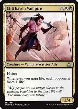 Cliffhaven Vampire (Oath of the Gatewatch) Light Play Foil