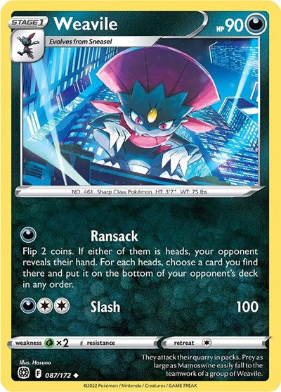 Weavile (SWSH09: Brilliant Stars) Light Play