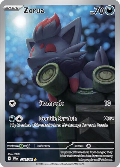 Zorua - 075 (SV: Shrouded Fable) Light Play Foil