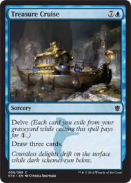 Treasure Cruise (Khans of Tarkir) Light Play Foil