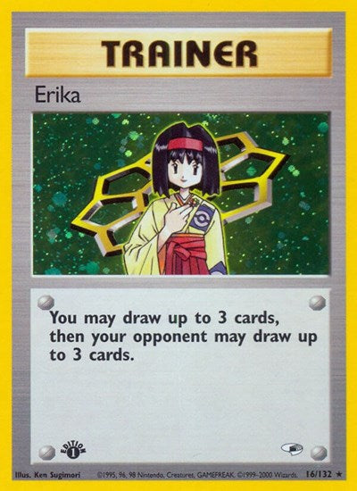 Erika (16) (Gym Heroes) Light Play Holofoil Unlimited