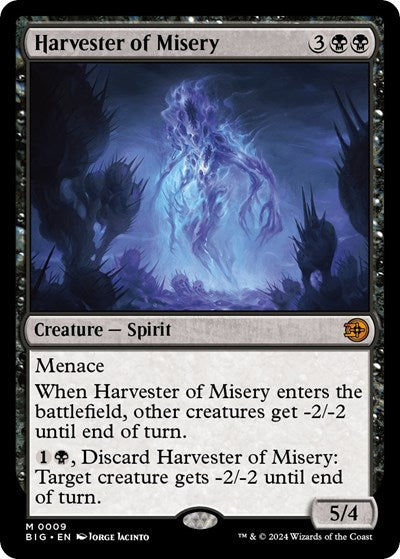 Harvester of Misery (Outlaws of Thunder Junction: The Big Score) Light Play Foil