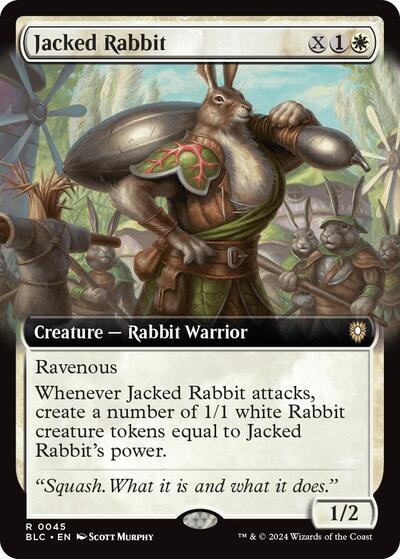 Jacked Rabbit (Extended Art) (Commander: Bloomburrow) Light Play