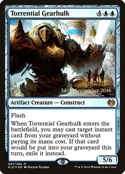 Torrential Gearhulk (Promos: Prerelease Cards) Light Play Foil