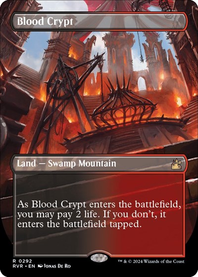 Blood Crypt (Borderless) (Ravnica Remastered) Light Play