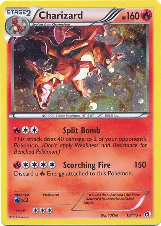 Charizard - 19/113 (Cosmos Holo) (Miscellaneous Cards & Products) Light Play Holofoil