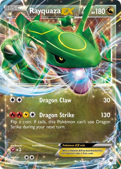 Rayquaza EX (60) (XY - Roaring Skies) Light Play Holofoil