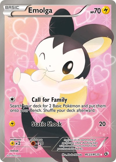 Emolga (Full Art) (Legendary Treasures: Radiant Collection) Heavy Play Holofoil