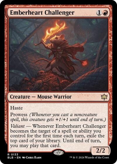 Emberheart Challenger (Bloomburrow) Light Play Foil