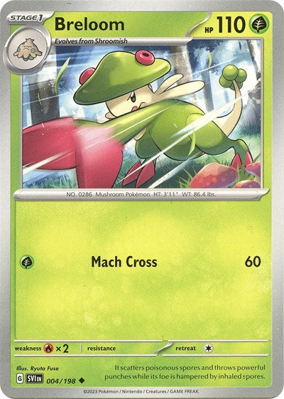 Breloom (Scarlet and Violet: Base Set) Light Play Reverse Holofoil