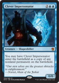 Clever Impersonator (Khans of Tarkir) Light Play Foil