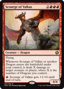 Scourge of Valkas (Iconic Masters) Light Play