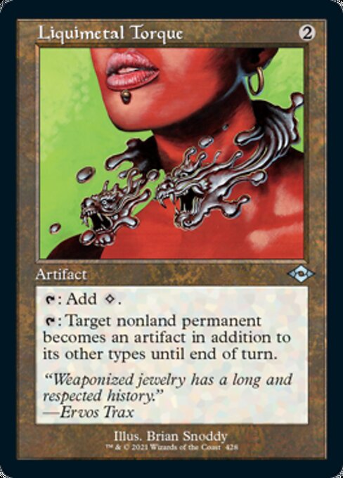 Liquimetal Torque (Retro Frame) (Modern Horizons 2) Light Play Foil