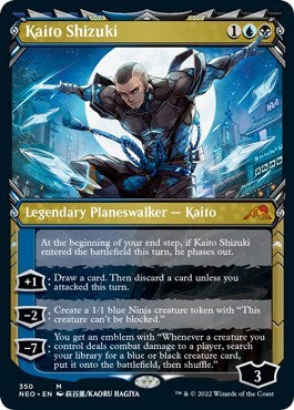 Kaito Shizuki (Showcase) (Kamigawa: Neon Dynasty) Light Play Foil