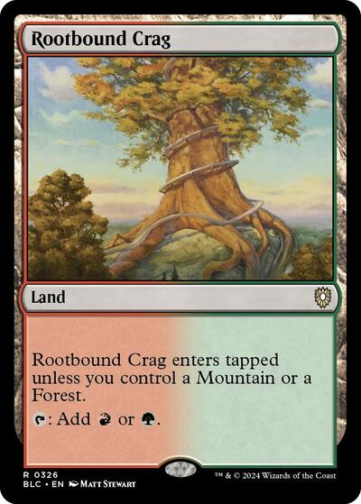 Rootbound Crag (Commander: Bloomburrow) Light Play