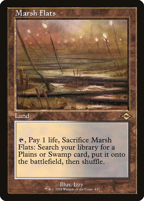 Marsh Flats (Retro Frame) (Foil Etched) (Modern Horizons 2) Light Play Foil