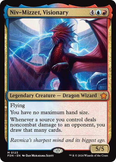 Niv-Mizzet, Visionary (Foundations) Light Play Foil