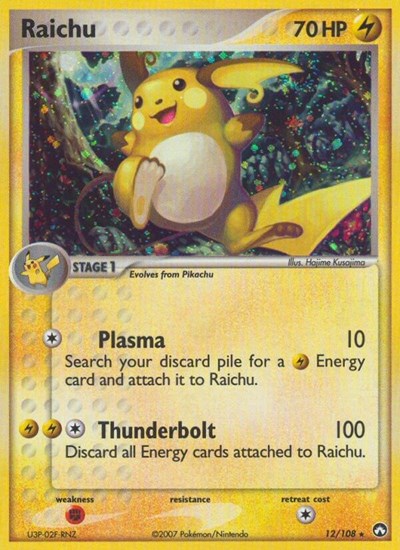 Raichu (Power Keepers) Light Play Holofoil