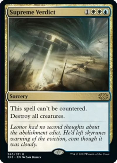 Supreme Verdict (Double Masters 2022) Light Play Foil