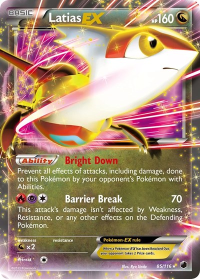 Latias EX (Plasma Freeze) Light Play Holofoil