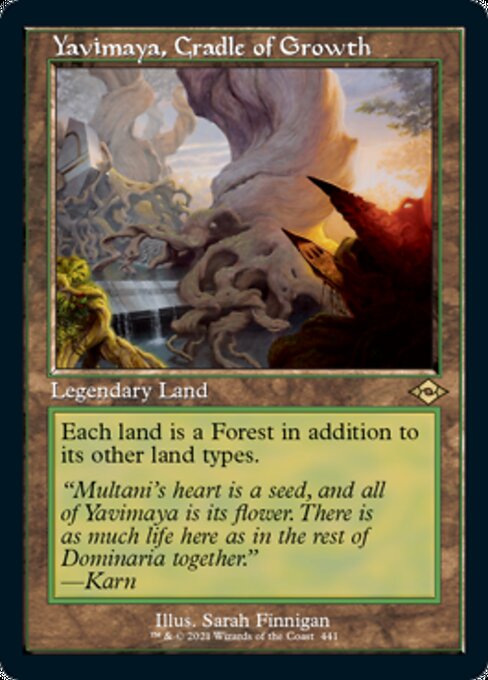 Yavimaya, Cradle of Growth (Retro Frame) (Modern Horizons 2) Light Play Foil